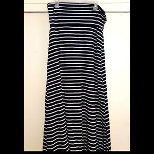 Striped maxi skirt